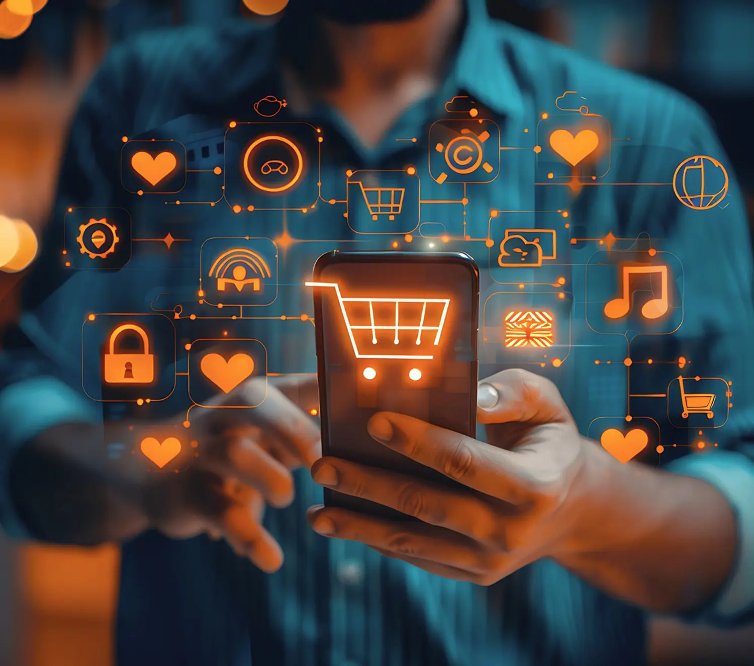 Dashboard display showing sales analytics graphs and charts with financial growth indicators